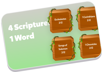 4 scripture 1 word